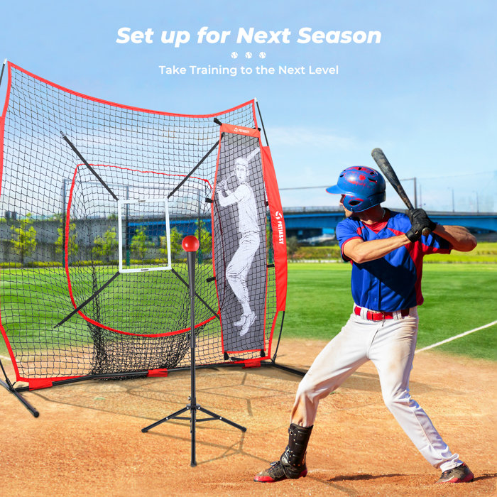 OXYGIE Baseball Softball Hitting Pitching Batting Practice Net With